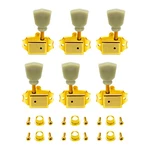 3R3L Guitar Tuning Pegs Machine Head With Green Jade Stone Style Tuners Gold. Fixed Price $17.99.