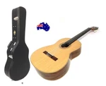 Miguel Rosales Model 10 Solid Spruce Top Classical Guitar + Lockable Hard Case. Fixed Price $387.84.