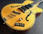 Full Acoustic Electric Guitar Hofner 463/S E3 Natural With Hard Case. Fixed Price $2107.00.