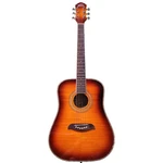 Oscar Schmidt OG1FYS 3/4 Size Acoustic Guitar, Flame Yellow Sunburst. Fixed Price $269.99.