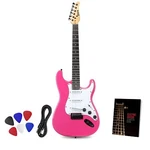 Lyxpro Cs Beginner 39 Electric Guitar & Accessories, Pink. Fixed Price $109.99.