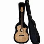 Mitchell MX400QAB Quilted Ash 6 String Acoustic Guitar Natural With Case. Fixed Price $250.00.