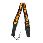 Guitar Flame Embroidered Acoustic Violin Electric Bass Adjustable Straps. Fixed Price $5.90.