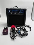Crate XT15R Guitar Amp + Analog Man Prince Of Tone Pedal Mic Cables - Bundle. Fixed Price $216.00.