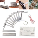13 Part Understring Radius Gauge For Guitar Bass Setup Premium Luthier Tools Kit. Fixed Price $11.99.