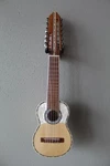 Brand New Villela V8VA Soprano Guitar - Charango Size With Strap White. Fixed Price $910.00.