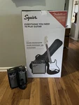 Fender Squier Stratocaster Electric Guitar & Frontman 10G Amplifier. Fixed Price $250.00.