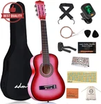 Adm 30" Classical Acoustic Guitar Beginner Kit W/bag, Strap, Tuner, Pink. Fixed Price $91.39.
