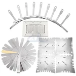 Guitar Luthier Tool Radius Gauge String Action Ruler Feeler Notched. Fixed Price $16.99.