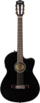 Fender CN-140SCE Nylon Thinline Classical Guitar Black With Case. Fixed Price $449.99.