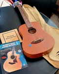 Luna Mus Saf Mah 34" Acoustic Wood Guitar W/case,alfred Book;educational/student. Fixed Price $99.99.