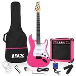 Lyxpro Beginner 39 Electric Guitar & Accessories, Pink. Fixed Price $169.99.