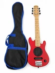 Burswood 29 Mini Electric Guitar Red In-built Speaker 9V 1/4 1/8. Fixed Price $50.00.
