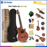 Electric Concert Ukulele Sapele Wood With Tuner Strap Picks For Beginners. Fixed Price $131.99.