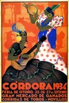 1934 Cordoba Pandero Guitar Player Spanish Music Travel Vintage Poster Repro. Fixed Price $85.00.