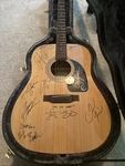 Epiphone PR-150 Acoustic Guitar With Signatures And Case. Fixed Price $305.00.