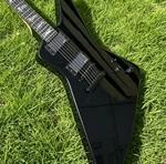 Warehouse Esp Explorer Style Black Electric Guitar Snake Inlays Emg Pickups. Fixed Price $270.66.