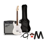 Squier Sonic Stratocaster Le Guitar Pack W/fender Frontman 10G Amp Arctic White. Fixed Price $369.99.