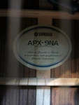 Yamaha APX-9NA Electric Nylon String Classical Guitar Maintenance Completed. Fixed Price $1098.00.