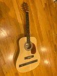 Large Acoustic First Act MFG-41 "guitares Fabriiquees Avec Soin". Fixed Price $89.99.