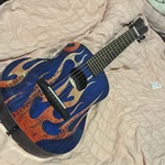 First Act Discovery FG3706 Blue Flame Design Acoustic Guitar String Beginner. Fixed Price $30.00.