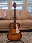 Vintage Harmony Silvertone H1214 Flat Top From The 1970'S Made Chicago, Ill.. Fixed Price $245.00.