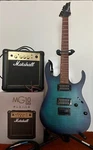 Ibanez Electric Guitar + Marshall Gold Amplifier Capo Stand Ts Jack Cable. Fixed Price $410.00.