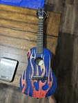 First Act Discovery Acoustic Guitar Blue W/ Flames New Strings. Fixed Price $15.99.