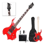 Burning Fire Basswood Electric Guitar Kit School Band With Bag & 20W Amp. Fixed Price $80.73.