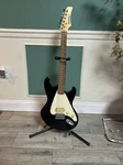 First Act Electric Guitar Black/white Right Hand, Optional Stand. Fixed Price $100.00.