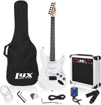 Lyxpro Beginner 39 Electric Guitar & Accessories, White. Fixed Price $169.99.