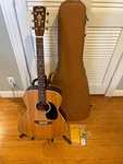 Saga Blueridge BR-63 Contemporary Series 000 Acoustic Guitar Natural Small Scuff. Fixed Price $500.00.