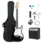39" Electric Guitar Beginner Kit W/amplifier, Classic Sss Pickup, Gig Bag, Capo. Fixed Price $129.99.