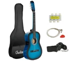 Smartxchoices 38" Kids Acoustic Guitar Beginner Bundle W Bag Strap Picks Blue. Fixed Price $77.58.