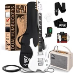 Pyle Electric Guitar Kit- Fire Shape Unique Design (matt White). Fixed Price $129.99.