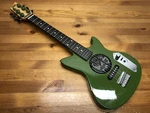 First Act Discovery Electric Guitar With Built-in Amp Green Army Camo Kids Toy. Fixed Price $64.99.