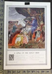 1936 Christmas Song Holly Bush Robert Hawker Helen Mackenzie Art Print FC10672. Fixed Price $68.95.