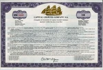 Capital Growth Company S.a., San Jose, Costa Rica (100 Shares Pref.) + Coupons. Fixed Price $78.48.